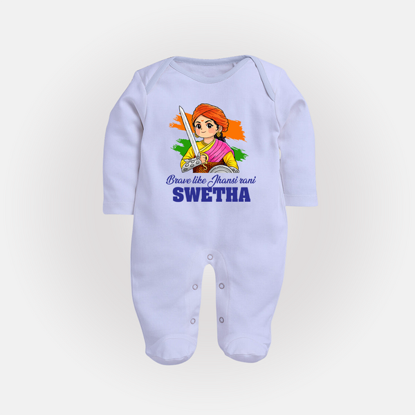 Brave Like Jhansi Rani Customized Baby Fullbody Suit