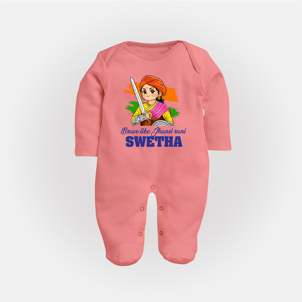 Brave Like Jhansi Rani Customized Baby Fullbody Suit