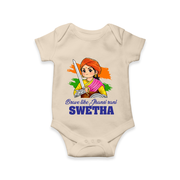 Brave Like Jhansi Rani Personalised Baby Romper