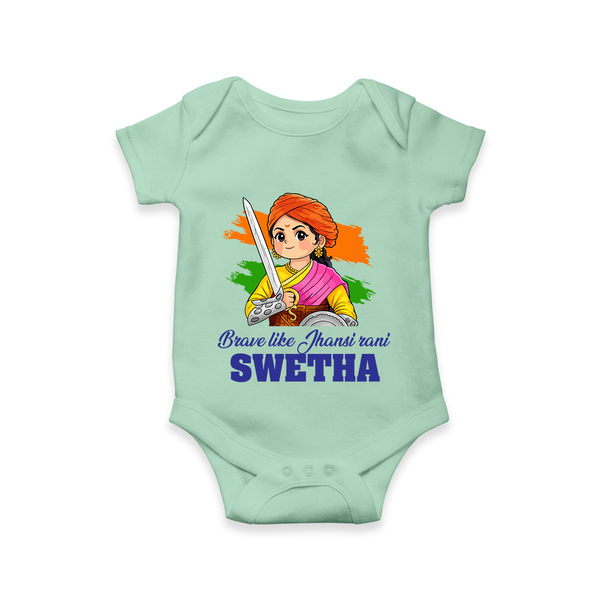 Brave Like Jhansi Rani Personalised Baby Romper