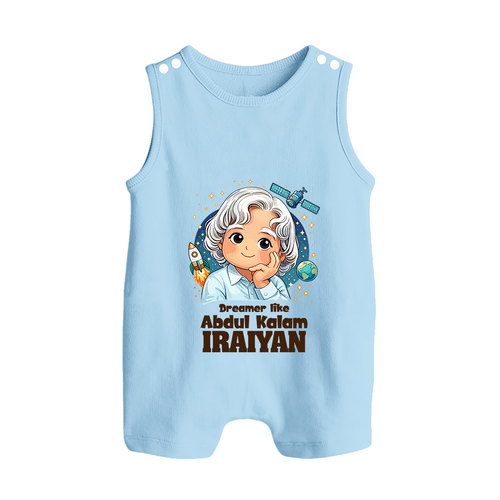 Dreamer Like Abdul Kalam Personalized Button Romper