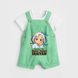 Dreamer Like Abdul Kalam Personalized Dungaree - GREEN - 0 - 5 Months Old (Chest 18")