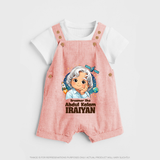 Dreamer Like Abdul Kalam Personalized Dungaree - PEACH - 0 - 5 Months Old (Chest 18")