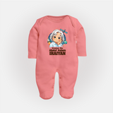 Dreamer Like Abdul Kalam Personalized Fullbody suit - PEACH - New Born (Chest 7.5")