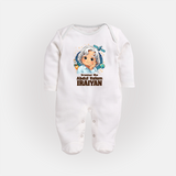 Dreamer Like Abdul Kalam Personalized Fullbody suit - WHITE - New Born (Chest 7.5")
