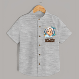 Dreamer Like Abdul Kalam Personalized Shirt - GREY - 0 - 6 Months Old (Chest 23")