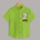 Dreamer Like Abdul Kalam Personalized Shirt - LIME GREEN - 0 - 6 Months Old (Chest 23")