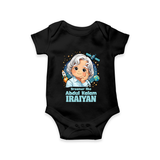 Dreamer Like Abdul Kalam Personalized Baby Romper - BLACK - New Born (Chest 14")