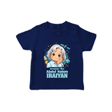 Dreamer Like Abdul Kalam Personalized Kid T-shirt - NAVY BLUE - 0-5 Months Old (Chest 17")