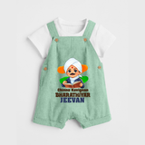 Chinna Kavignan Bharathiyar Personalized Dungaree - MINT GREEN - 0 - 5 Months Old (Chest 18")
