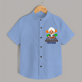 Chinna Kavignan Bharathiyar Personalized Shirt - SKY BLUE - 0 - 6 Months Old (Chest 23")