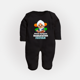 Chinna Kavignan Bharathiyar Personalized Fullbody suit - BLACK - New Born (Chest 7.5")
