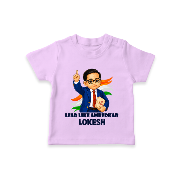 Lead Like Ambedkar Personalized Kid T-shirt - LILAC - 0-5 Months Old (Chest 17")