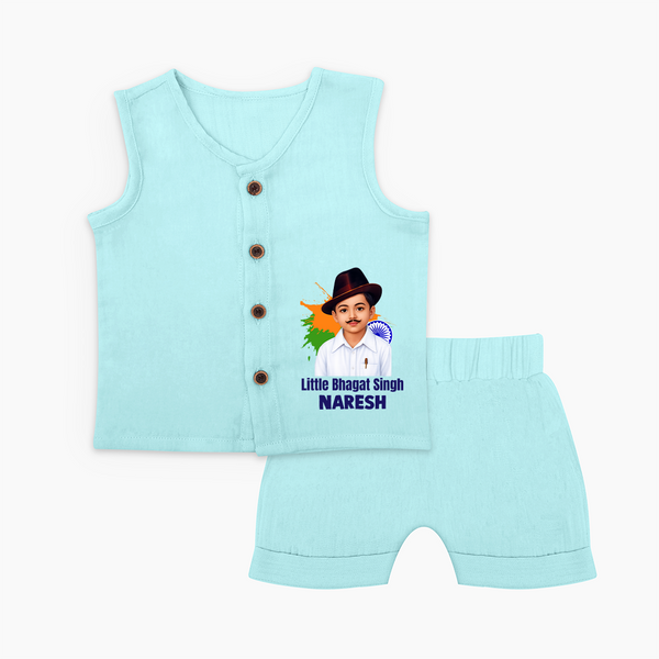 Little Bhagat Singh personalized  Baby Jabla - BABY BLUE - 0 - 3 Months Old (Chest 9.8")