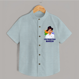 Little Bhagat Singh personalized  Shirt - ARCTIC BLUE - 0 - 6 Months Old (Chest 23")