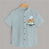 Little Captain of Freedom Personalized Shirt - ARCTIC BLUE - 0 - 6 Months Old (Chest 23")