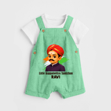 Little Kappalottiya Tamizhan Personalized Dungaree - GREEN - 0 - 5 Months Old (Chest 18")