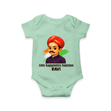 Little Kappalottiya Tamizhan Personalized Baby Romper - MINT GREEN - New Born (Chest 14")