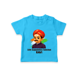 Little Kappalottiya Tamizhan Personalized Kid T-shirt - SKY BLUE - 0-5 Months Old (Chest 17")
