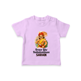 Brave Like Kattabomman Personalized  Kid T-shirt - LILAC - 0-5 Months Old (Chest 17")
