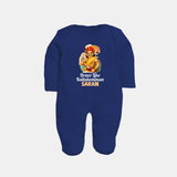 Brave Like Kattabomman Personalized  Fullbody suit - NAVY BLUE - New Born (Chest 7.5")