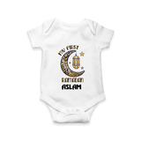 Personalised Ramadan Special Kids Romper - WHITE - New Born (Chest 14")