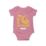 My First Ramadan - Moonlit Memories With Our Customized Romper For Babies With Name - ONION - 0 - 3 Months Old (Chest 16")