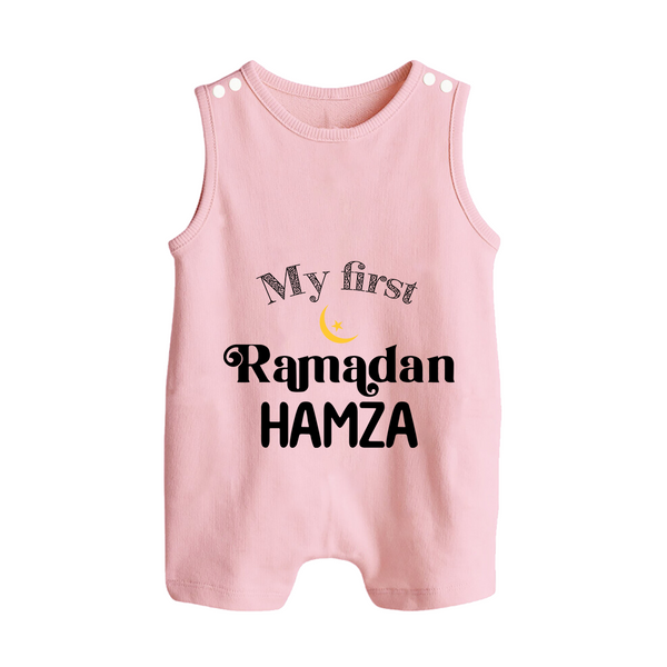 My First Ramadan Celebration Romper Suit for Kids - BABY PINK - 0 - 5 Months Old (Chest 18")