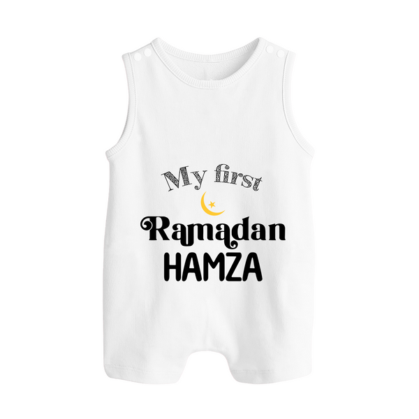My First Ramadan Celebration Romper Suit for Kids - WHITE - 0 - 5 Months Old (Chest 18")