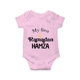My First Ramadan Celebration Romper for Kids - BABY PINK - New Born (Chest 14")