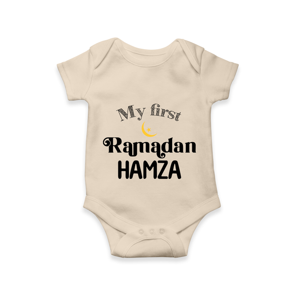 My First Ramadan Celebration Romper for Kids - IVORY - New Born (Chest 14")