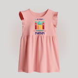 Ramadan Special Personalised Kids Baby Frock with Name - BABY PINK - 0 - 3 Months Old (Chest 17")