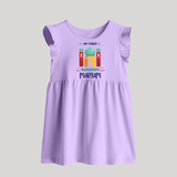 Ramadan Special Personalised Kids Baby Frock with Name - LILAC - 0 - 3 Months Old (Chest 17")