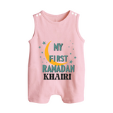Custom Name My First Ramadan Kids Romper Suit - BABY PINK - 0 - 5 Months Old (Chest 18")