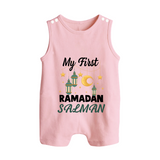 My First Ramadan Personalised Baby & Kids Romper Suit - BABY PINK - 0 - 5 Months Old (Chest 18")