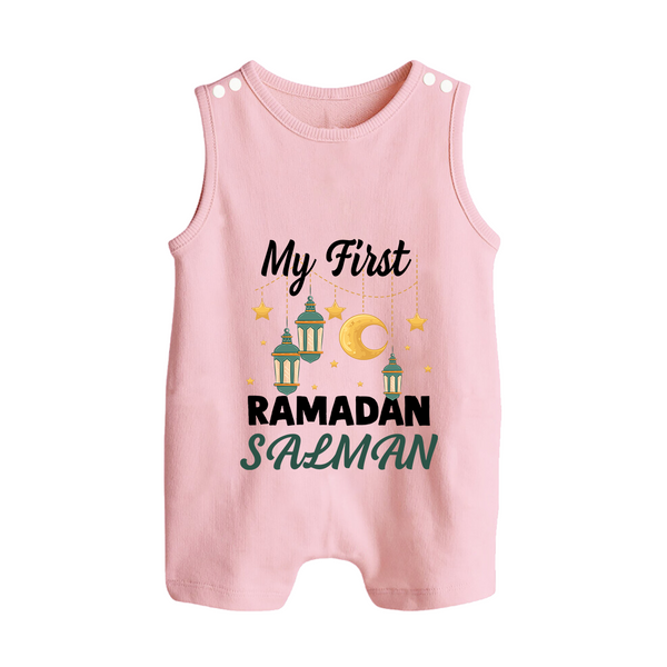 My First Ramadan Personalised Baby & Kids Romper Suit - BABY PINK - 0 - 5 Months Old (Chest 18")