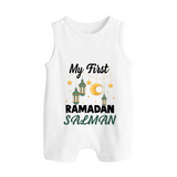 My First Ramadan Personalised Baby & Kids Romper Suit - WHITE - 0 - 5 Months Old (Chest 18")