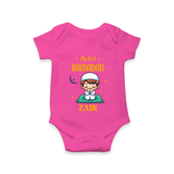 Ramadan Special Custom Name Kids Romper boy version - HOT PINK - New Born (Chest 14")