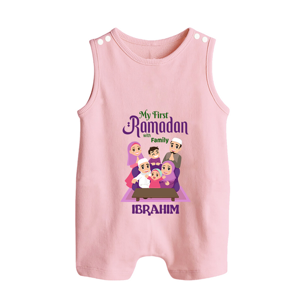 Personalised My First Ramadan Celebration Romper Suit for Kids - BABY PINK - 0 - 5 Months Old (Chest 18")