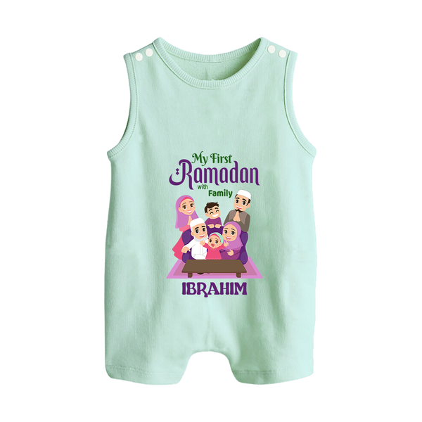 Personalised My First Ramadan Celebration Romper Suit for Kids - MINT GREEN - 0 - 5 Months Old (Chest 18")