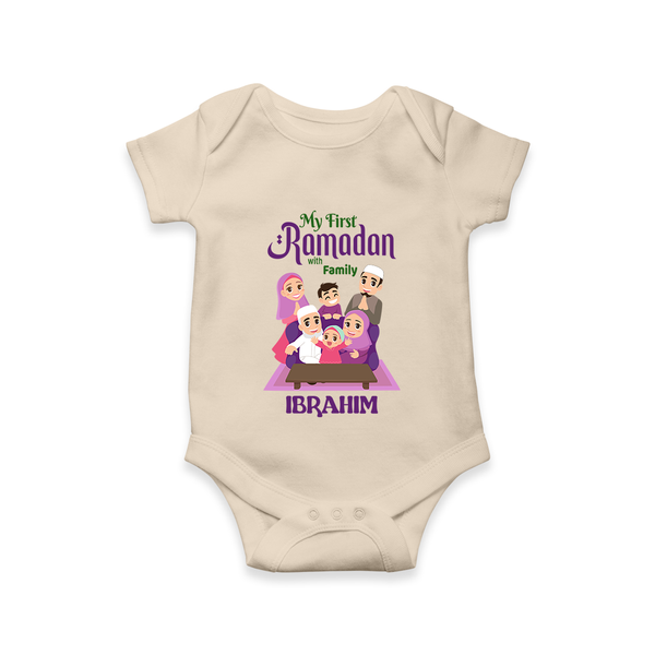 Personalised My First Ramadan Celebration Romper for Kids - IVORY - New Born (Chest 14")