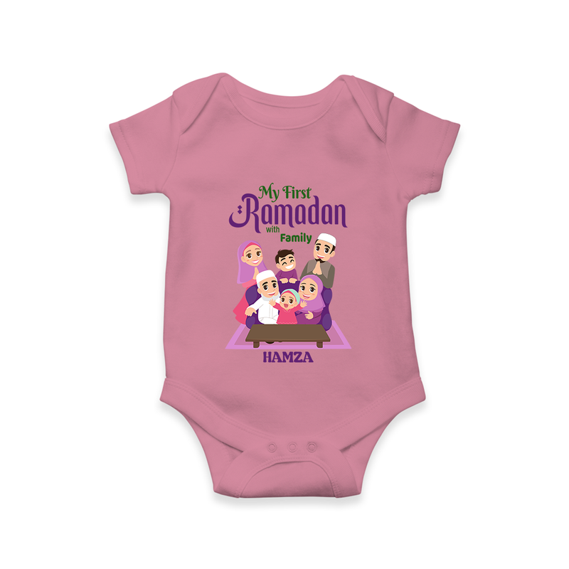 My First Ramadan - Filled with Gratitude With Our Customized Romper For Babies With Name - ONION - 0 - 3 Months Old (Chest 16")