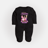 Personalised My First Ramadan Celebration Fullbody Suit for Kids - BLACK - New Born (Chest 7.5")