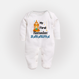My First Ramadan Gift Fullbody Suit - WHITE - New Born (Chest 7.5")