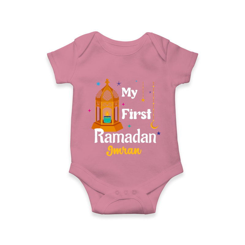 My First Ramadan - A Heart Full of Peace With Our Customized Romper For Babies With Name - ONION - 0 - 3 Months Old (Chest 16")