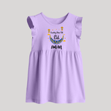 Counting Stars Till Eid Personalised Kids Baby Frock - LILAC - 0 - 3 Months Old (Chest 17")