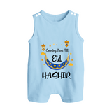 Counting Stars Till Eid Personalised Kids Romper Suit - BABY BLUE - 0 - 5 Months Old (Chest 18")