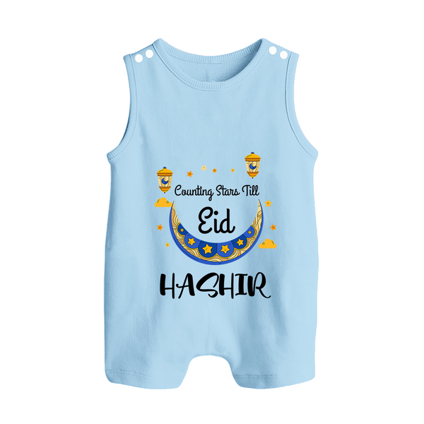 Counting Stars Till Eid Personalised Kids Romper Suit - BABY BLUE - 0 - 5 Months Old (Chest 18")