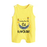 Counting Stars Till Eid Personalised Kids Romper Suit - PASTEL YELLOW - 0 - 5 Months Old (Chest 18")
