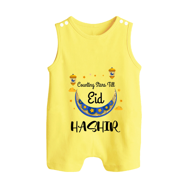 Counting Stars Till Eid Personalised Kids Romper Suit - PASTEL YELLOW - 0 - 5 Months Old (Chest 18")
